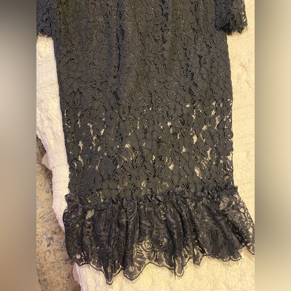 LACE MERMAID MIDI DRESS | black size M - Picture 4 of 10